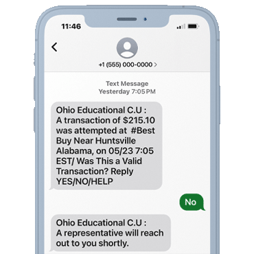 Fraud message